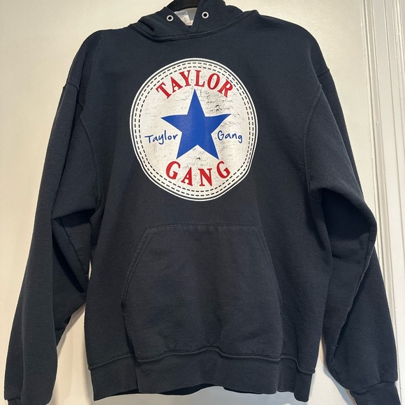 Wiz Khalifa Y2K Taylor Gang Large Converse One Star Chucks Logo Graphic Hoodie. - Picture 1 of 11